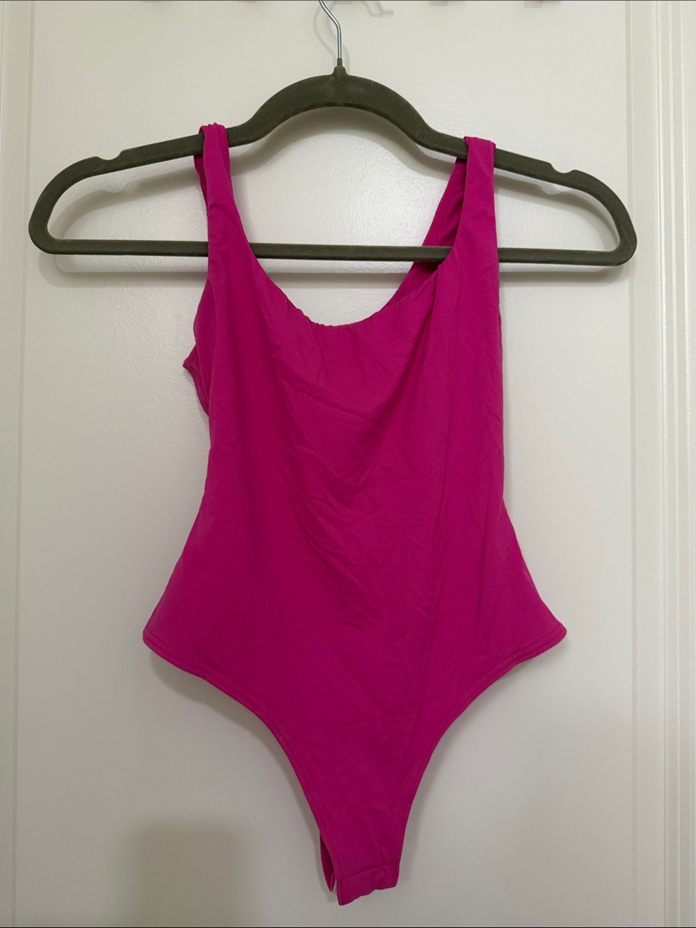 Windsor Hot Pink Scoop Neck Bodysuit